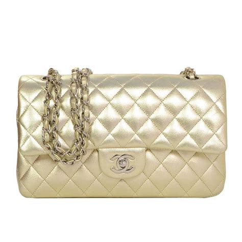 chanel white classic flap with gold hardware|authentic chanel classic flap bag.